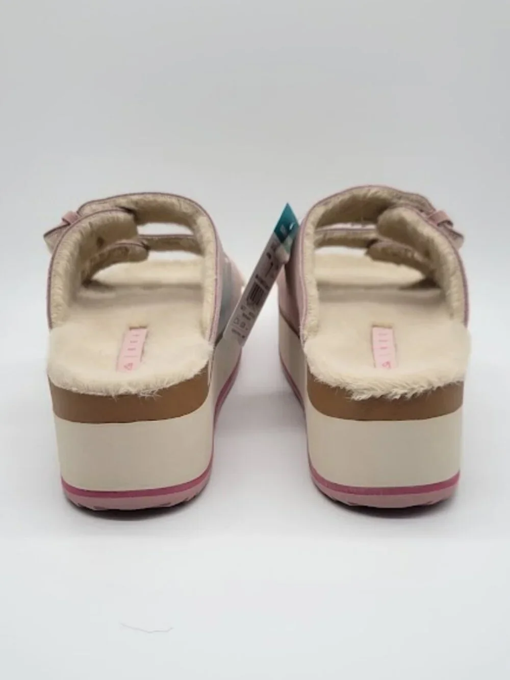 REEF Ojai Ciara Women’s pale mauve Suede Platform Slide Sandals Size 7 NWOB
